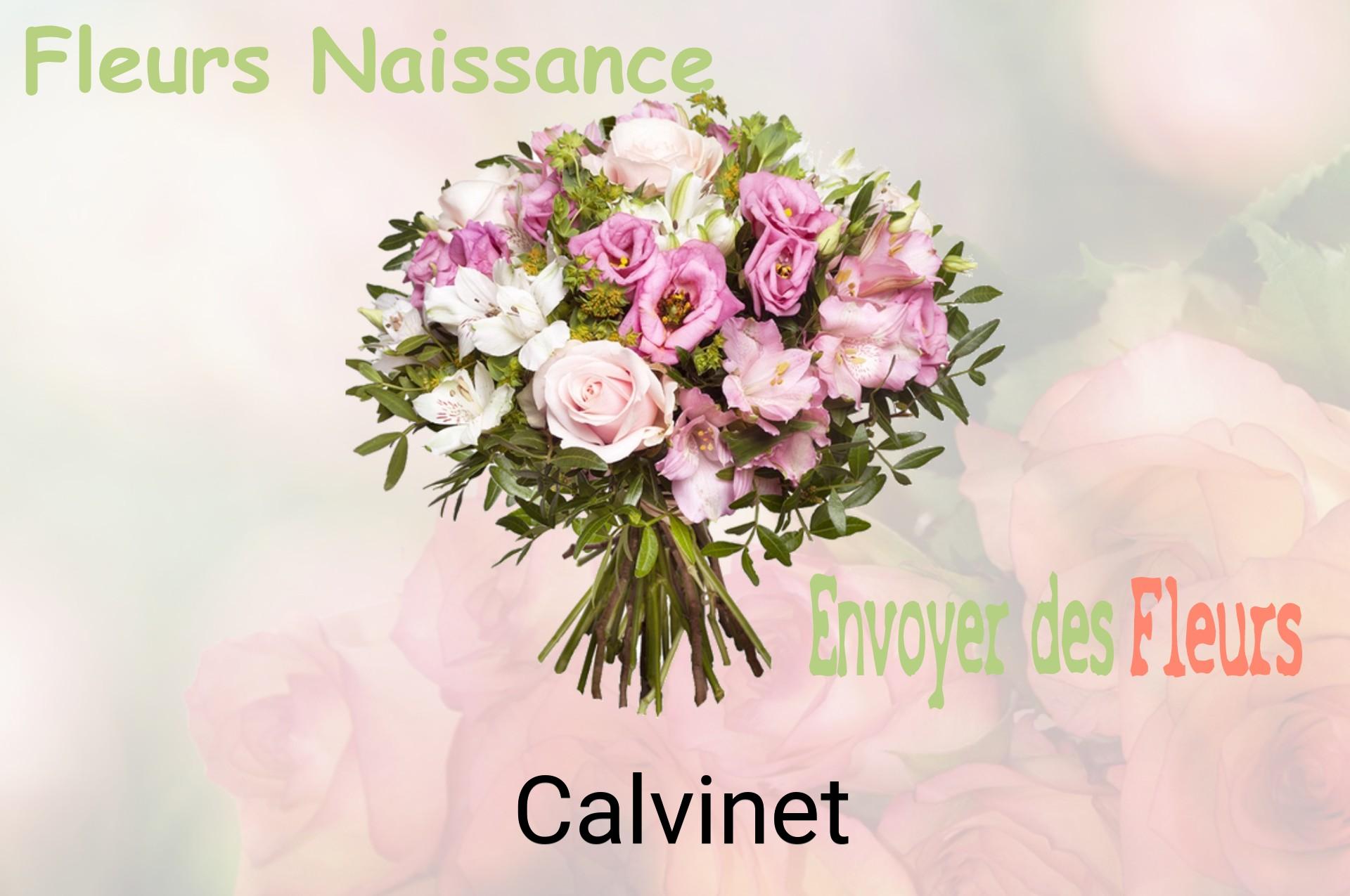Bouquet de fleurs de naissance livré à Calvinet
